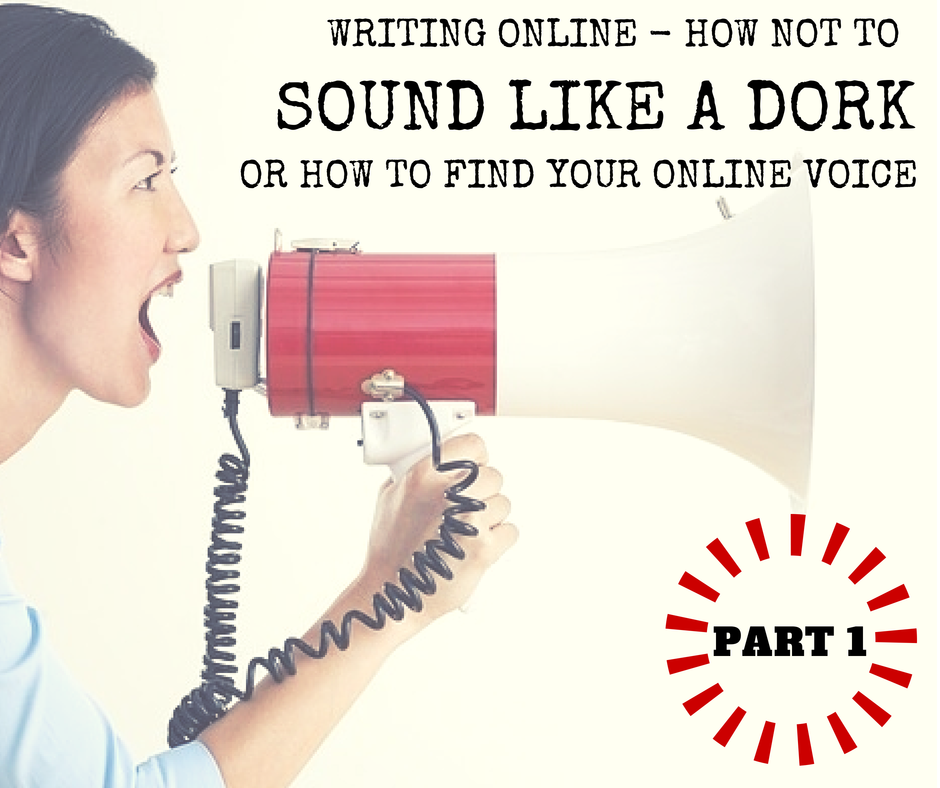 Writing online how to find your voice with a dark twist.