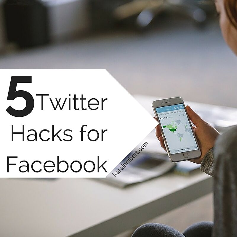 5 Twitter hacks for Facebook.