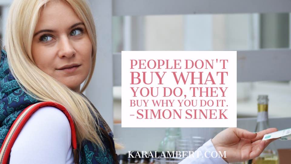 People don't buy what they want but Simon Sinek explains why they do.