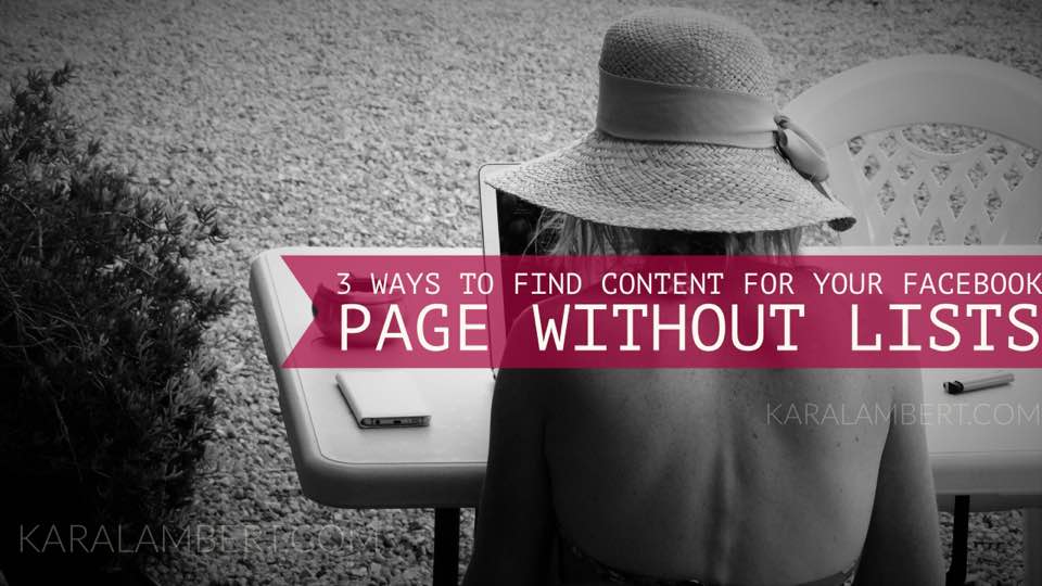 4 ways to curate content for your page without lists.
