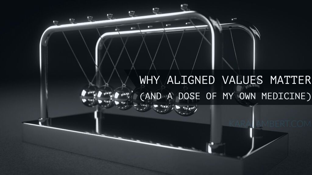 Why aligned values matter in business psychology.