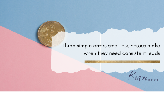 three simple errors small bu