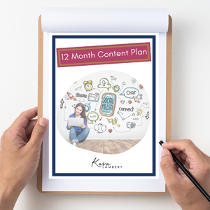 12 month content plan