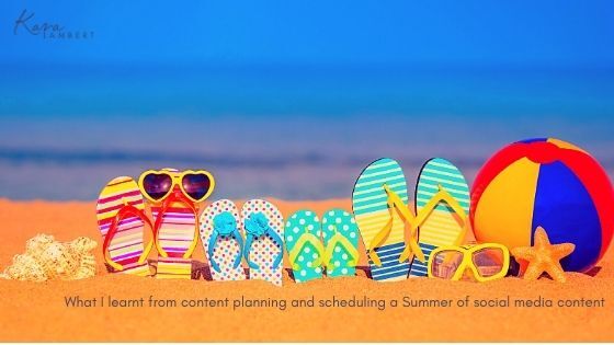 plan scheduling social media content for a summer