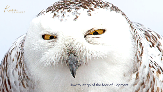 How to let go of the fear of judgment Kara Lambert