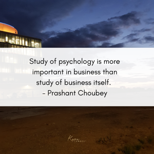 The study of psychology is more important in business than the study of small business owners.